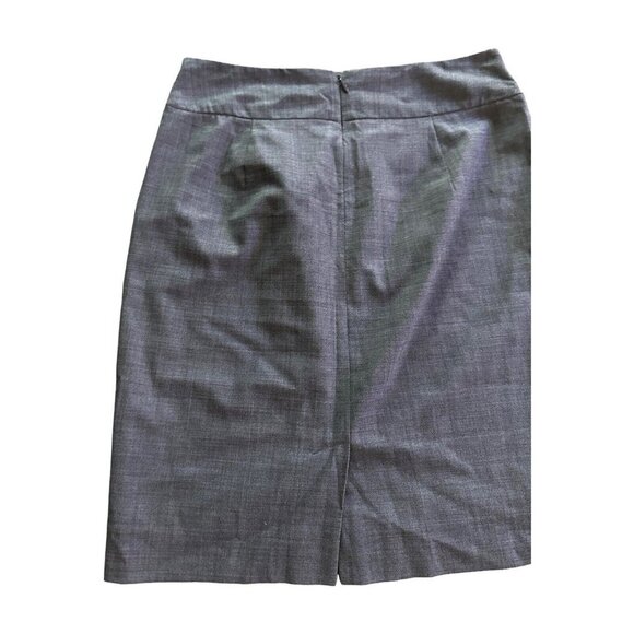 Banana Republic Womens Skirt Gray Size 6 Stretch Pencil Back Slit - Picture 9 of 12